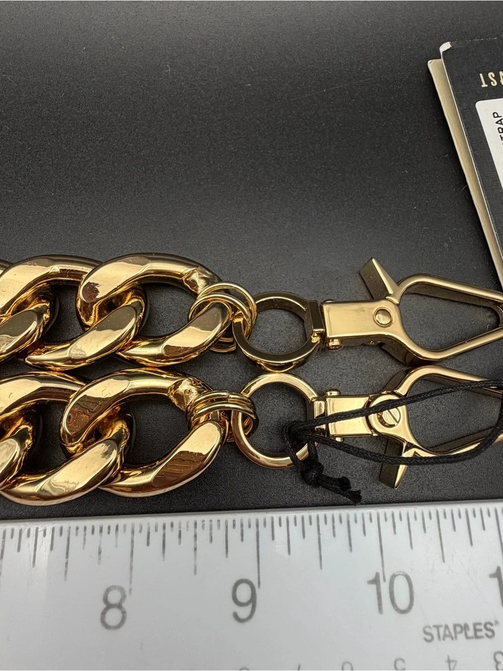 Sans Beast Elemental Chain Bag Strap in Shiny Gold #818. New with Tag!